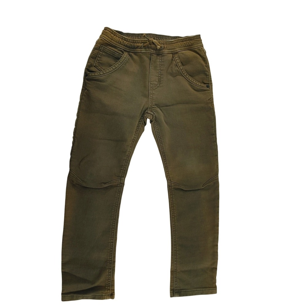 Cat & Jack Skinny Jogger Pants Khaki Size 6 Boys Elastic Waist Drawstring